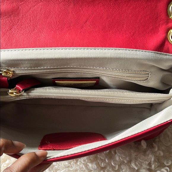 Valentino Red Quilted Leather Shoulder Bag - Picture 4 of 5